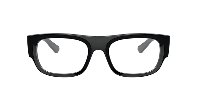 RB7218 Zwart KunststofEyeglass Frames van B24, Vooraanzicht