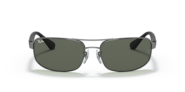 RB3445 Staalgrijs MetaalSunglass Frames van B24, Vooraanzicht