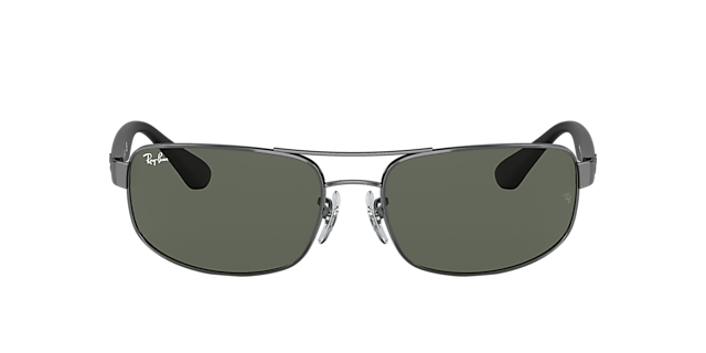 RB3445 Staalgrijs MetaalSunglass Frames van B24, met getinte lenzen