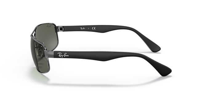 RB3445 Staalgrijs MetaalSunglass Frames van B24, Zijaanzicht