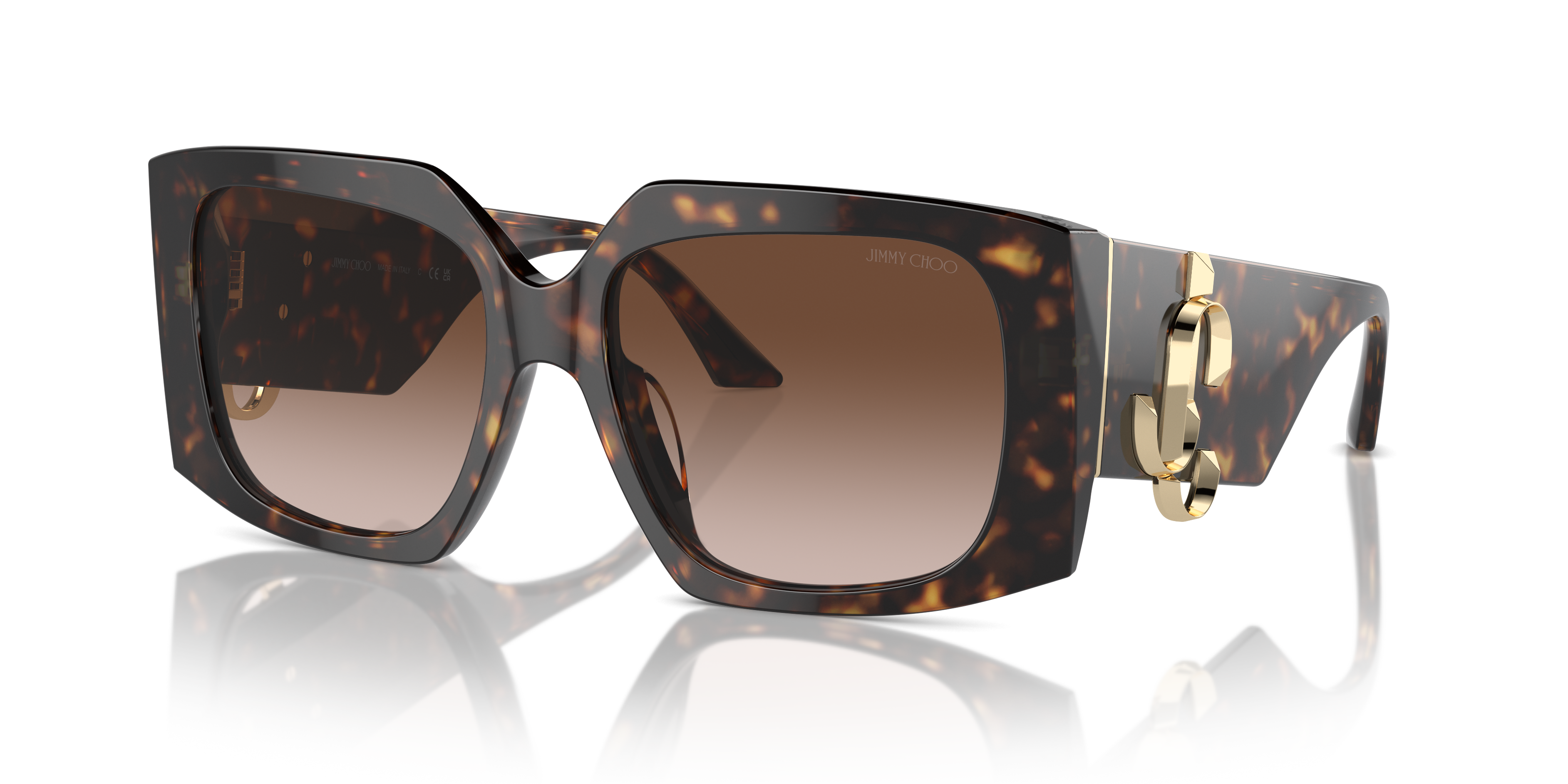 JC5006U Havana AcetaatSunglass Frames van B24, Hoekweergave