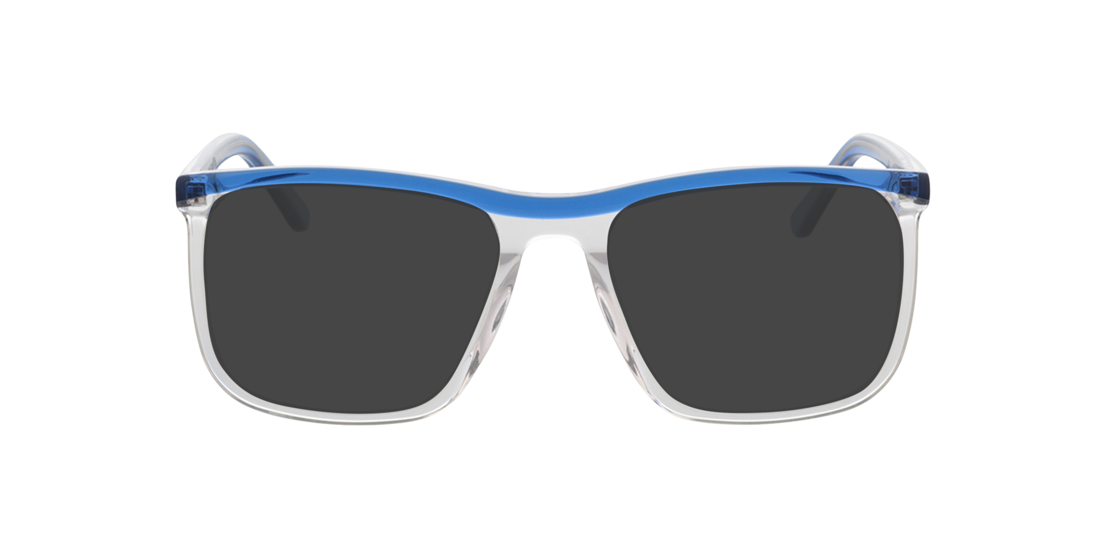 Ryan Tweelaags blauw  &  kristal AcetaatEyeglass Frames van B24, met getinte lenzen