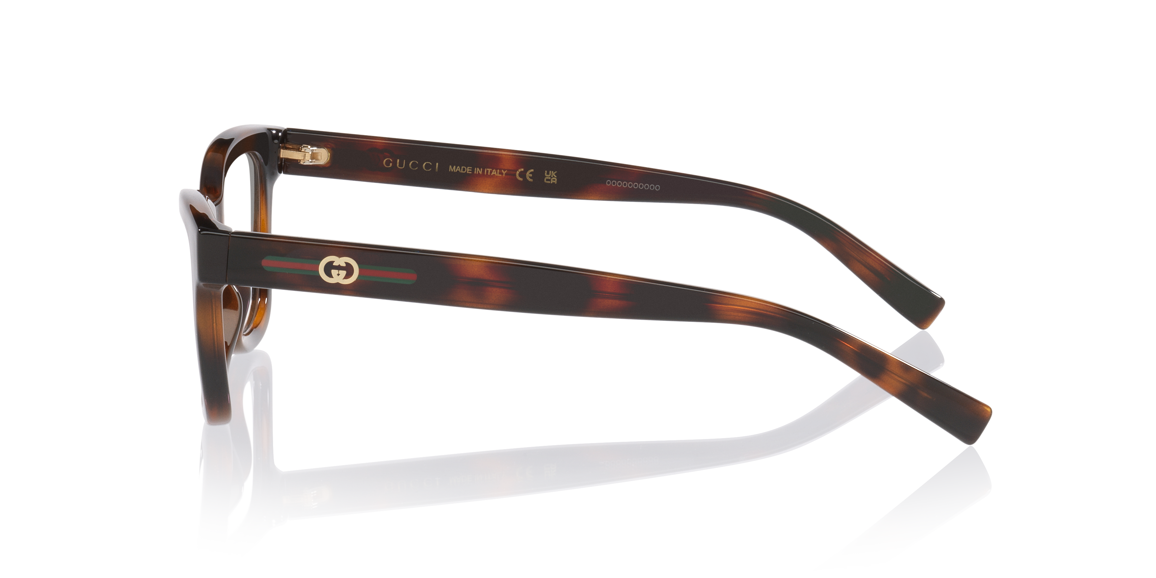 GG1983O Tortoise Light KunststofEyeglass Frames van B24, Zijaanzicht