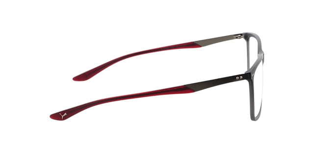 PU0096O Grau AcetatEyeglass Frames von B24, Seitenansicht