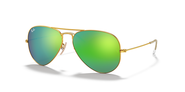 RB3025 Goud MetaalSunglass Frames van B24, Hoekweergave