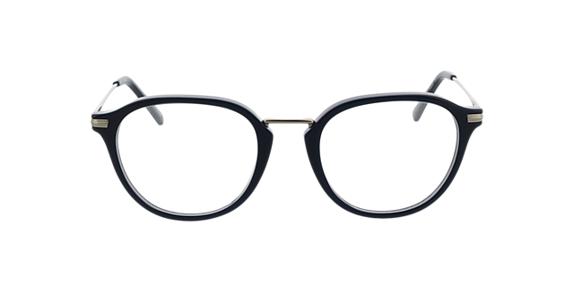 Anaheim Marineblauw  &  matzilver AcetaatEyeglass Frames van B24, Vooraanzicht