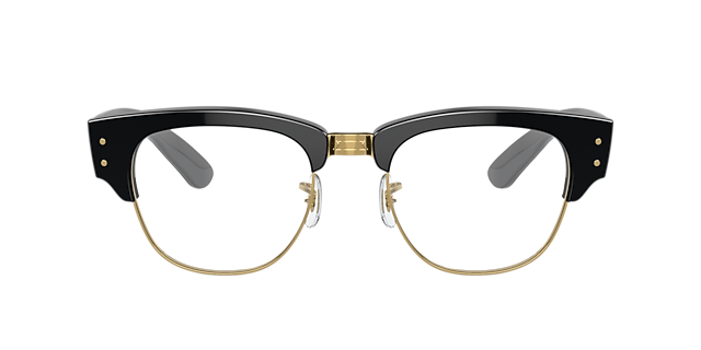 RB0316V Zwart op goud KunststofEyeglass Frames van B24, Vooraanzicht