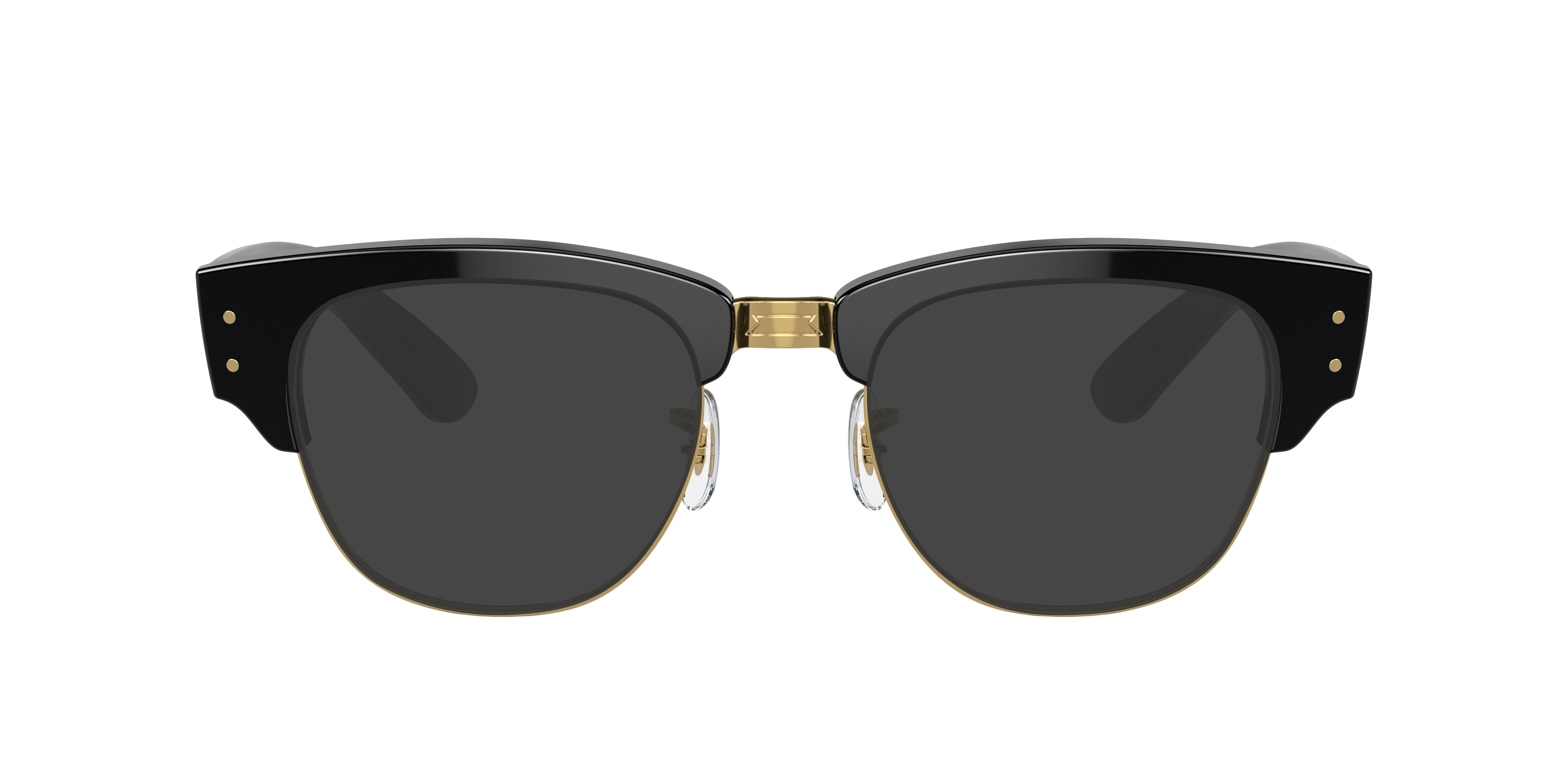 RB0316V Zwart op goud KunststofEyeglass Frames van B24, met getinte lenzen