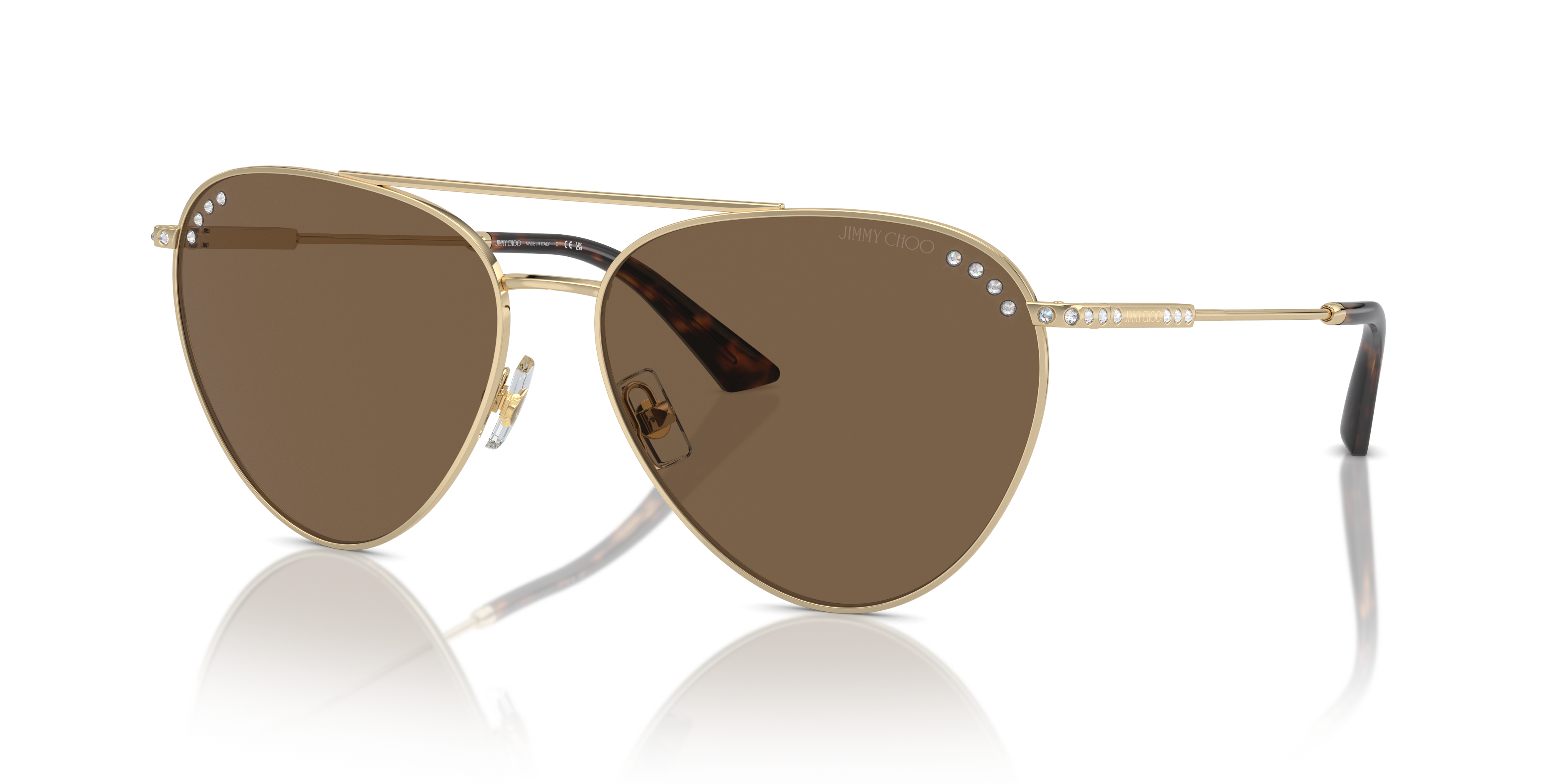 JC4002B Lichtgoud MetaalSunglass Frames van B24, Hoekweergave