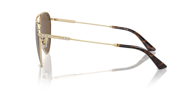 JC4002B Lichtgoud MetaalSunglass Frames van B24, Zijaanzicht