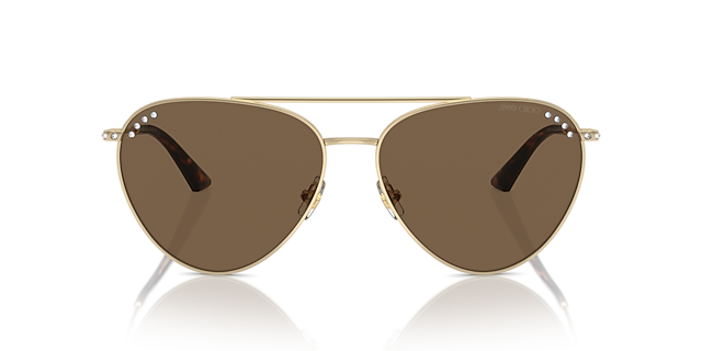 JC4002B Lichtgoud MetaalSunglass Frames van B24, Vooraanzicht