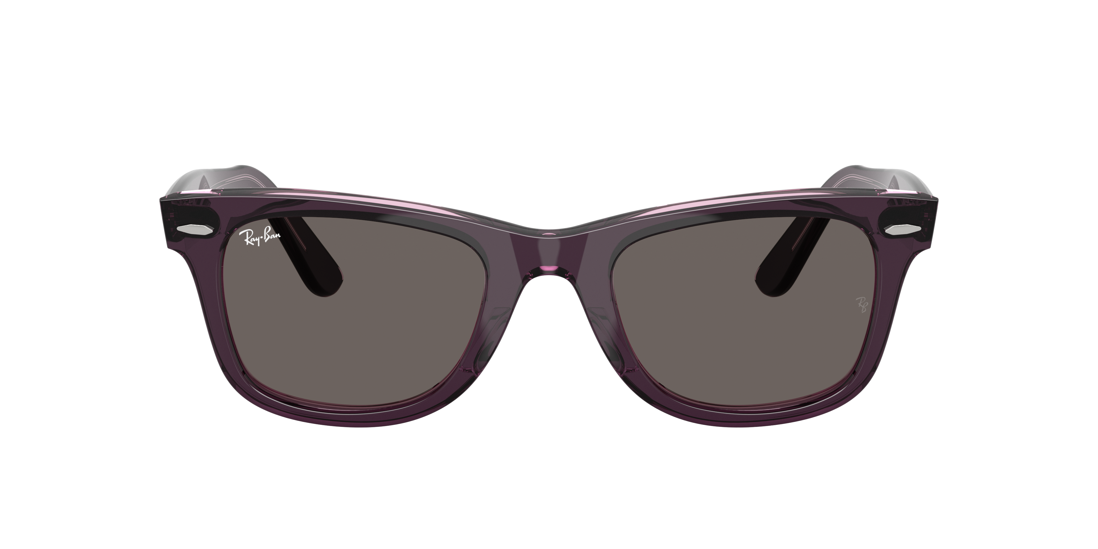 RB2140 Violet On Transparent Pink AcetaatSunglass Frames van B24, met getinte lenzen