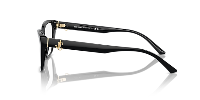 JC3008 Schwarz AcetatEyeglass Frames von B24, Seitenansicht