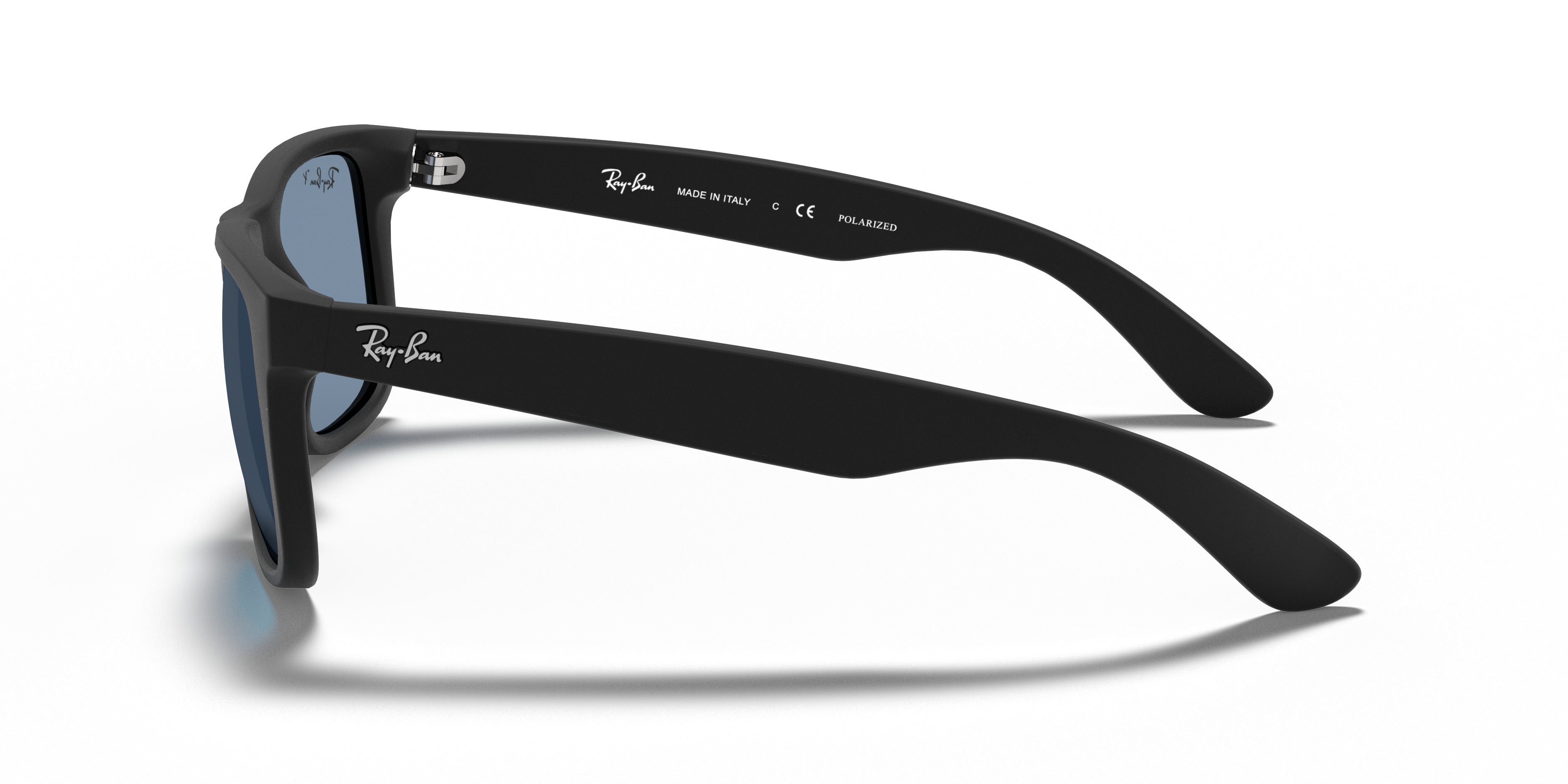 Justin Classic Rubber zwart KunststofSunglass Frames van B24, Zijaanzicht