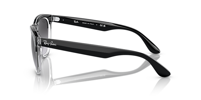 RB4471 Schwarz auf Transparent KunststoffSunglass Frames von B24, Seitenansicht