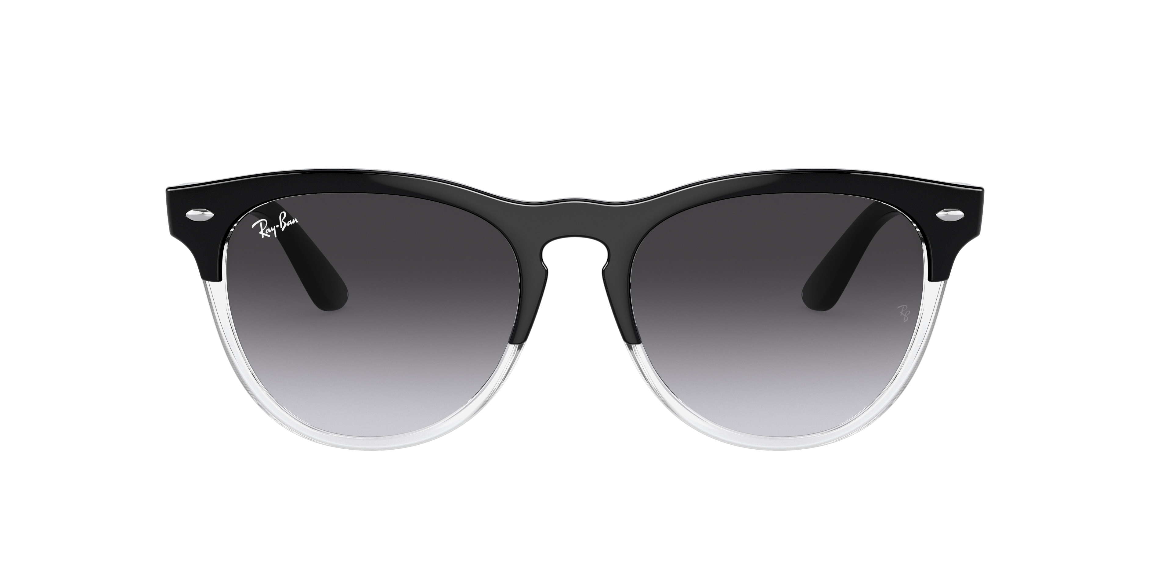 Ray-Ban 8056597718028 Schwarz Auf Transparent/black/black On Transparent, Size: Large