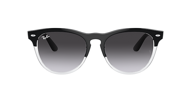 RB4471 Schwarz auf Transparent KunststoffSunglass Frames von B24, mit getönten Gläsern