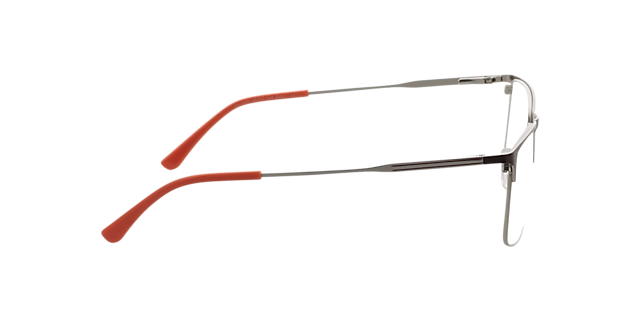 Melbourne Matbruin & matzilver MetaalEyeglass Frames van B24, Zijaanzicht