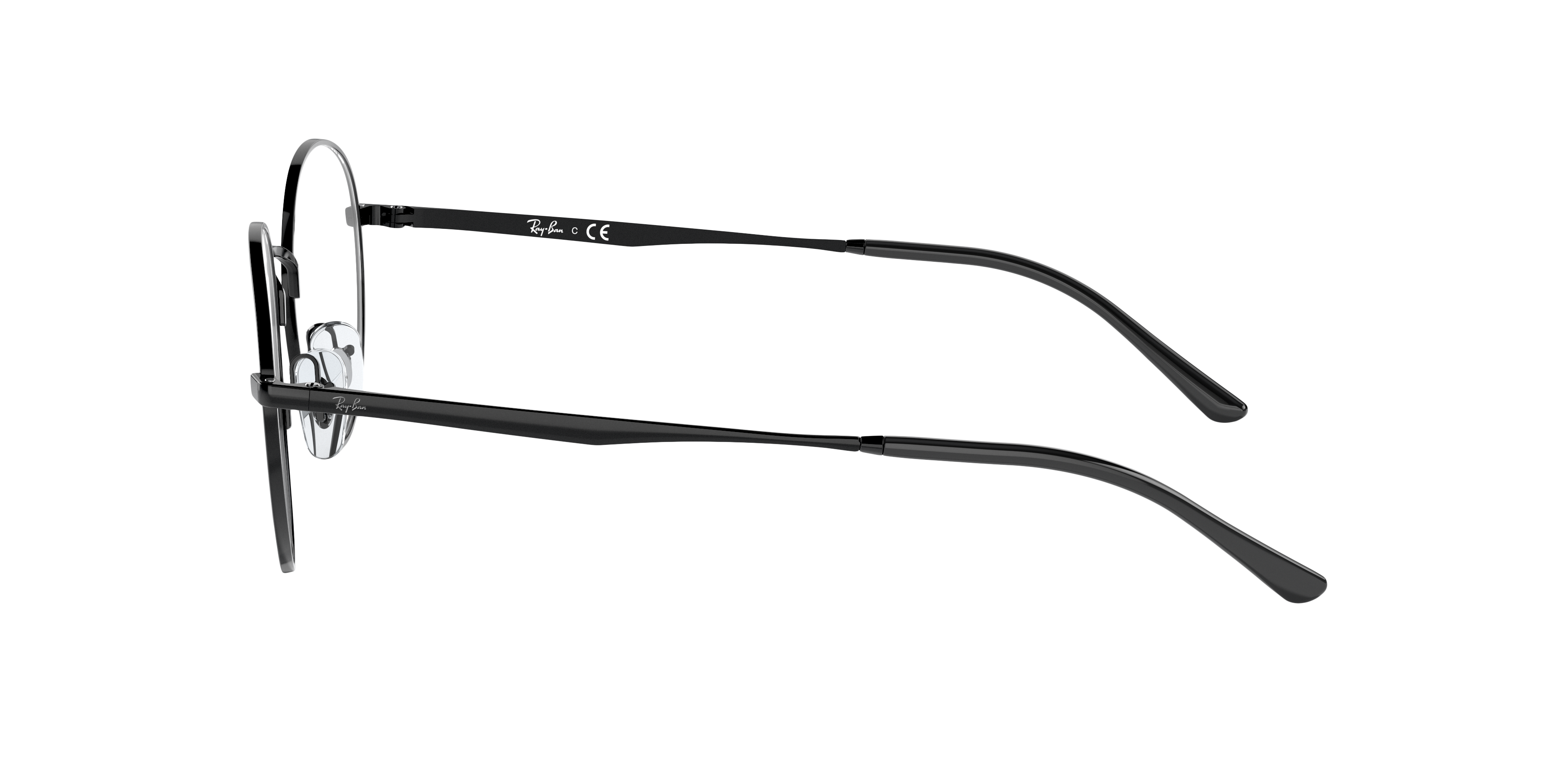 RB3681V Schwarz MetallEyeglass Frames von B24, Seitenansicht