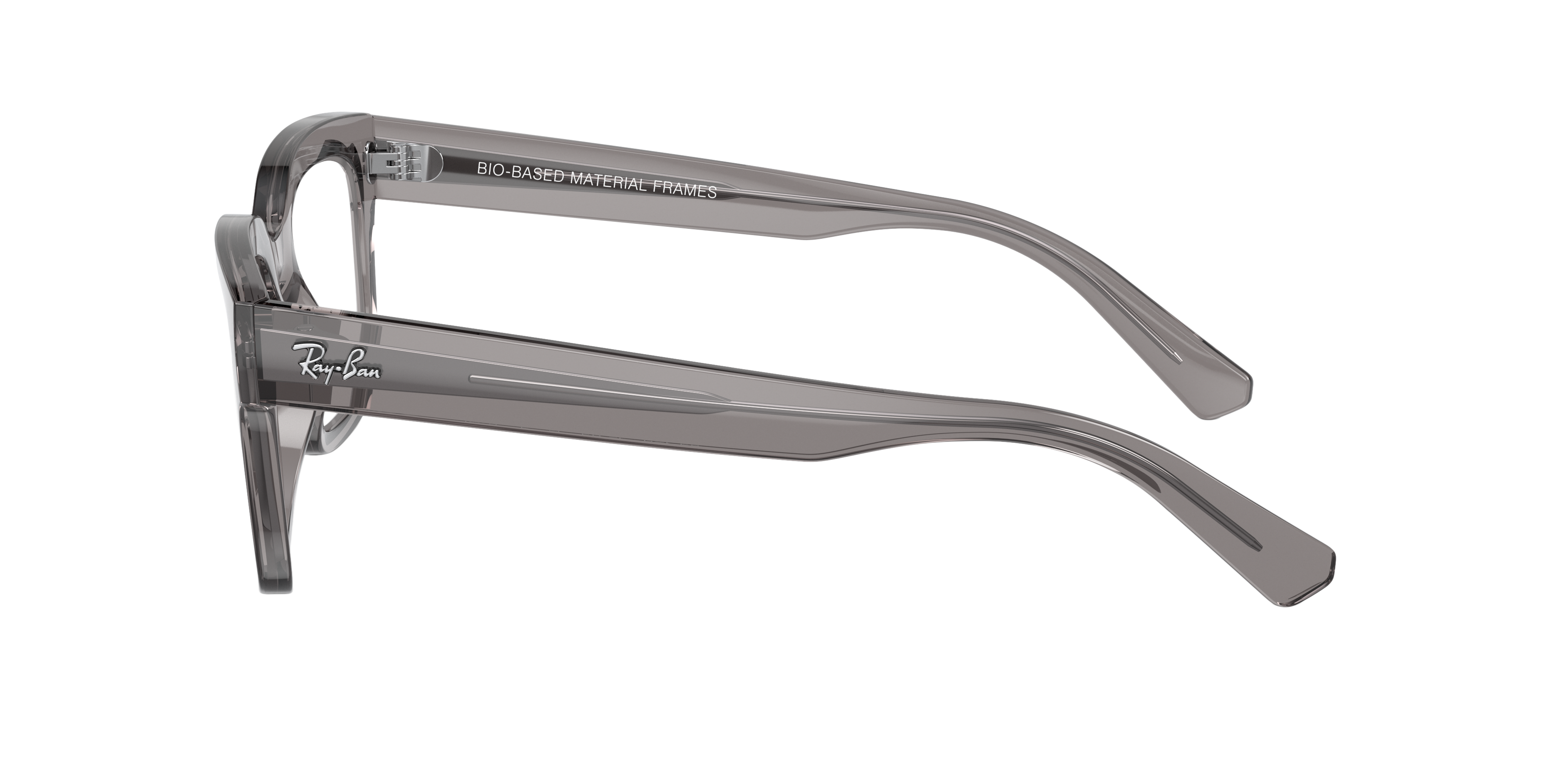 RB7217 Grau transparent KunststoffEyeglass Frames von B24, Seitenansicht