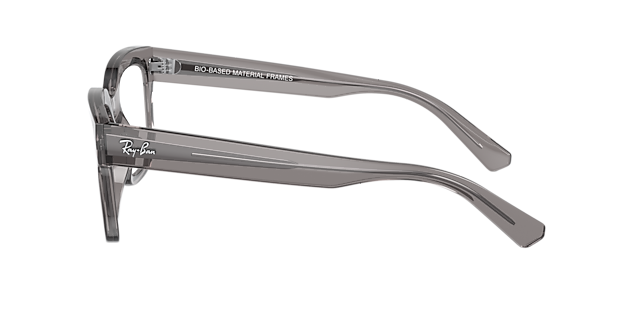 RB7217 Grau transparent KunststoffEyeglass Frames von B24, Seitenansicht