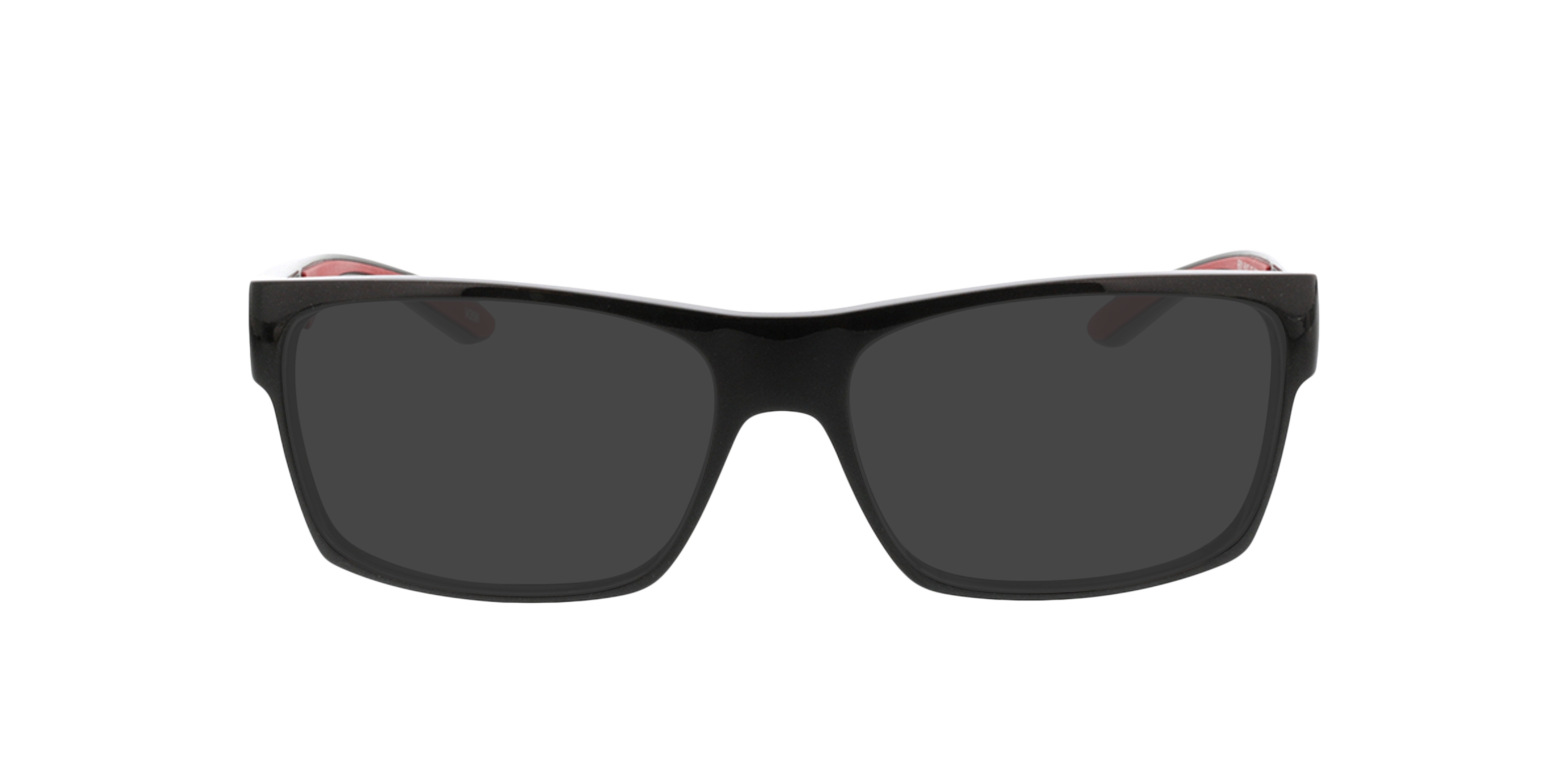 Blaze Zwart & rood KunststofEyeglass Frames van B24, met getinte lenzen