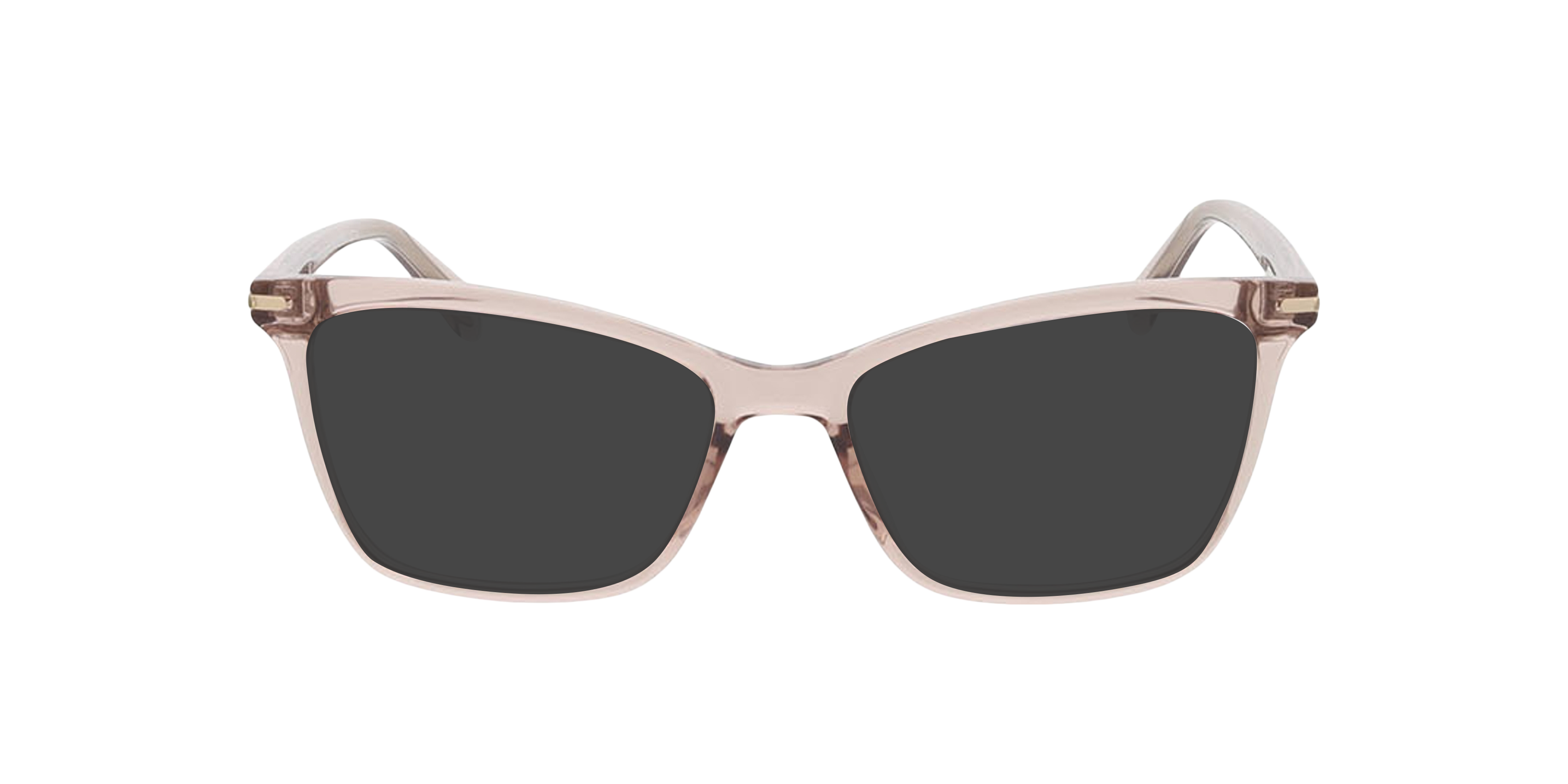 Aurora Kristal nude KunststofEyeglass Frames van B24, met getinte lenzen