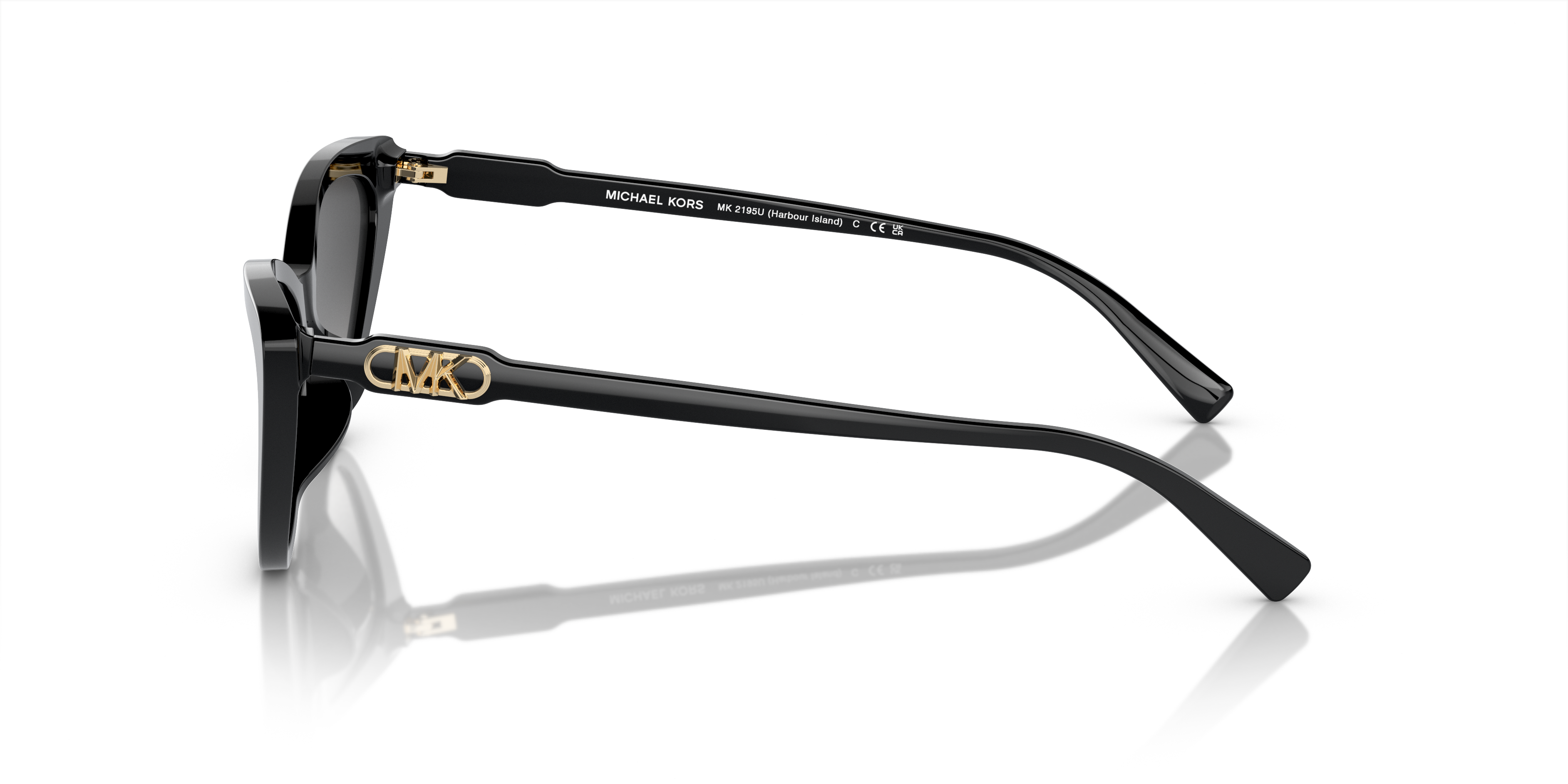 MK2195U Schwarz AcetatSunglass Frames von B24, Seitenansicht