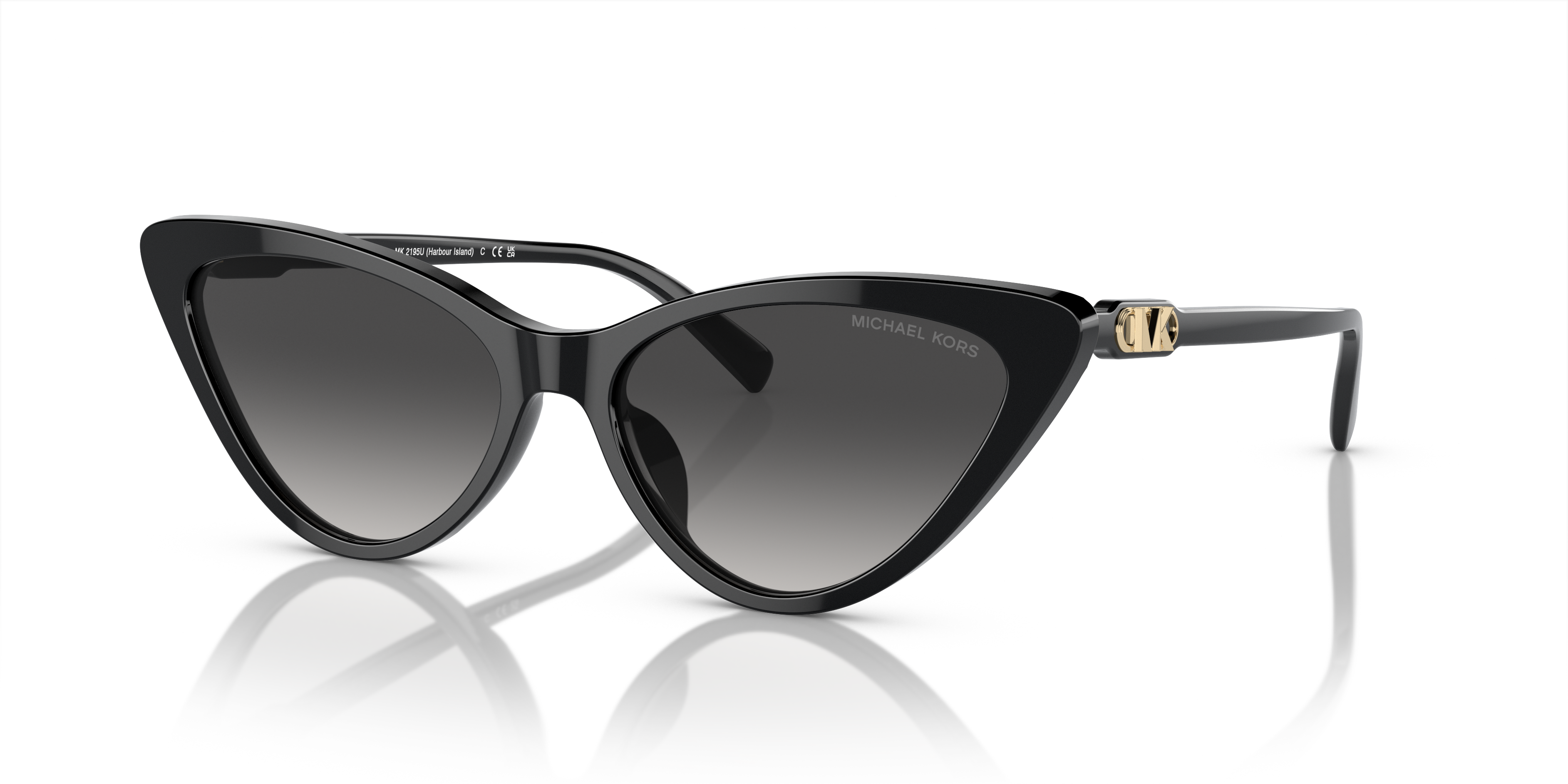 MK2195U Schwarz AcetatSunglass Frames von B24, Dreiviertelansicht