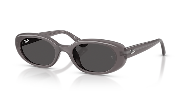 RB4441D Transparent Dark Grey KunststoffSunglass Frames von B24, Dreiviertelansicht