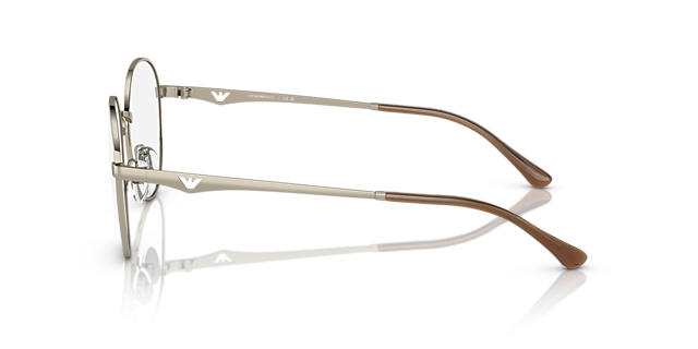 EA1144 Glanzend Lichtgoud MetaalEyeglass Frames van B24, Zijaanzicht