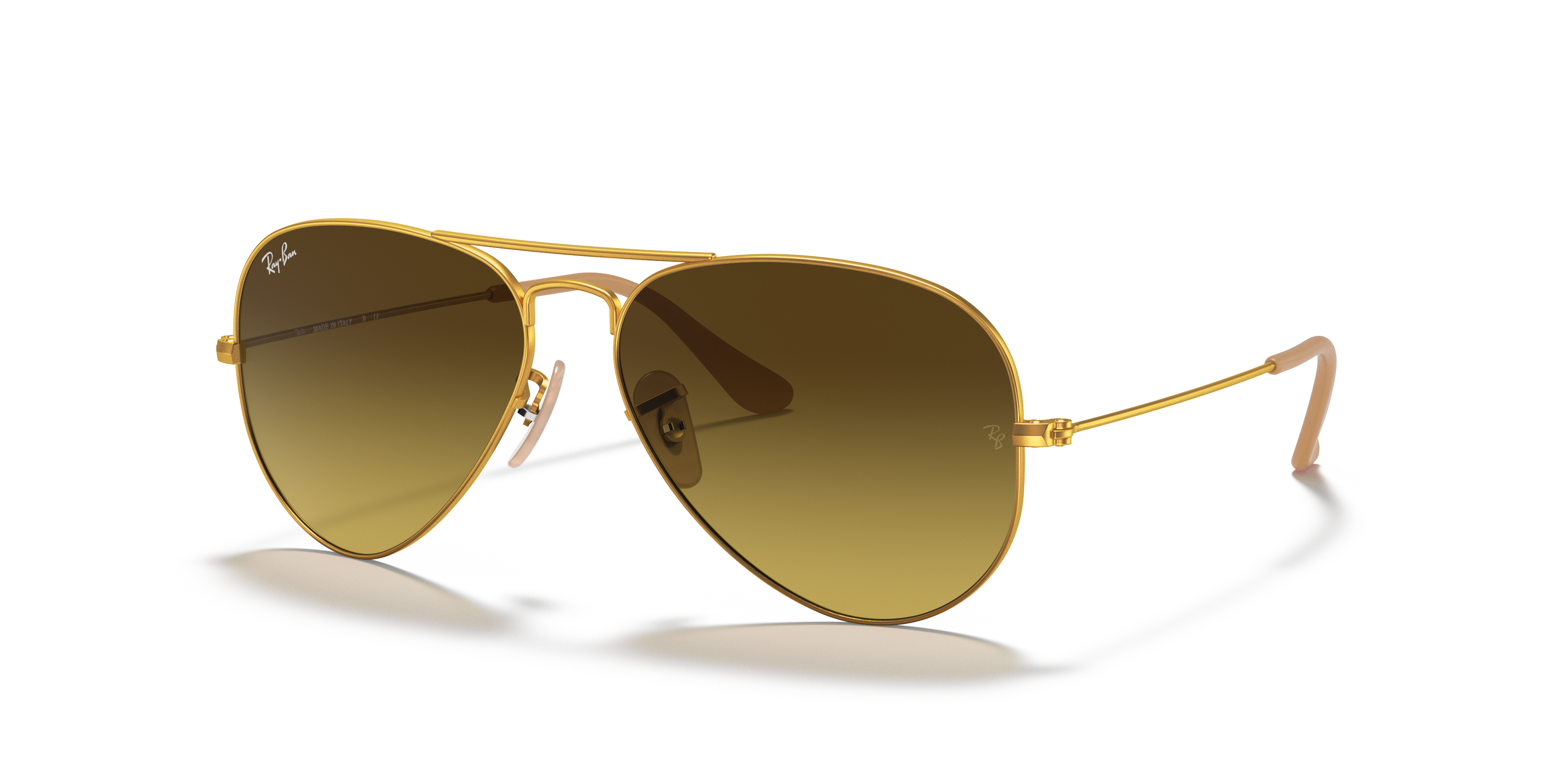 RB3025 Gold MetallSunglass Frames von B24, Dreiviertelansicht