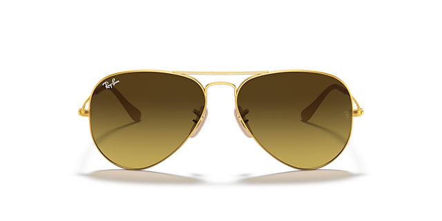 RB3025 Gold MetallSunglass Frames von B24, Vorderansicht