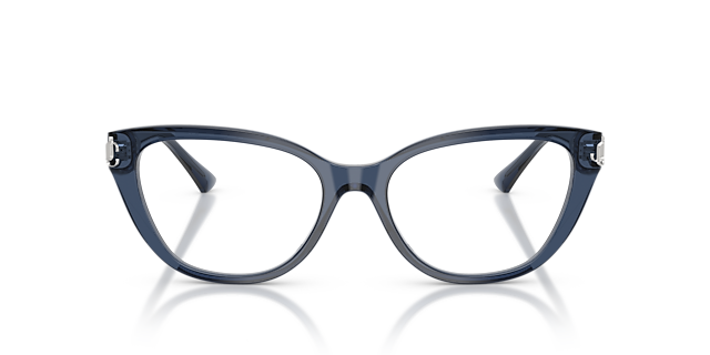 JC3011 Transparant Navy AcetaatEyeglass Frames van B24, Vooraanzicht