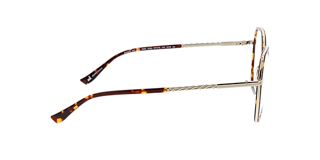 Ellen Havana & lichtgoud MetaalEyeglass Frames van B24, Zijaanzicht