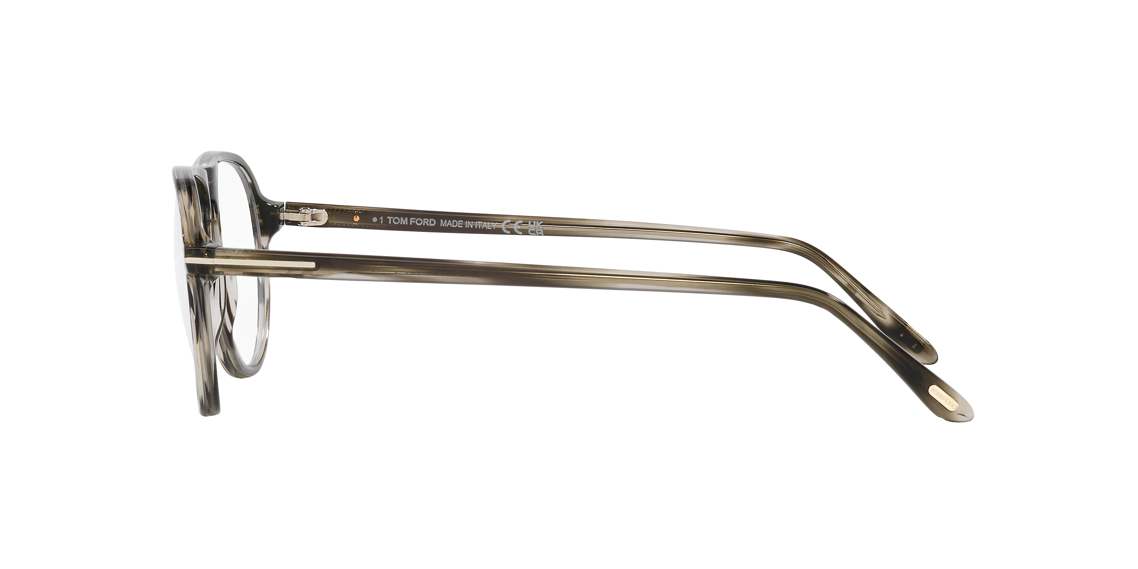 FT5869-B Grau AcetatEyeglass Frames von B24, Seitenansicht