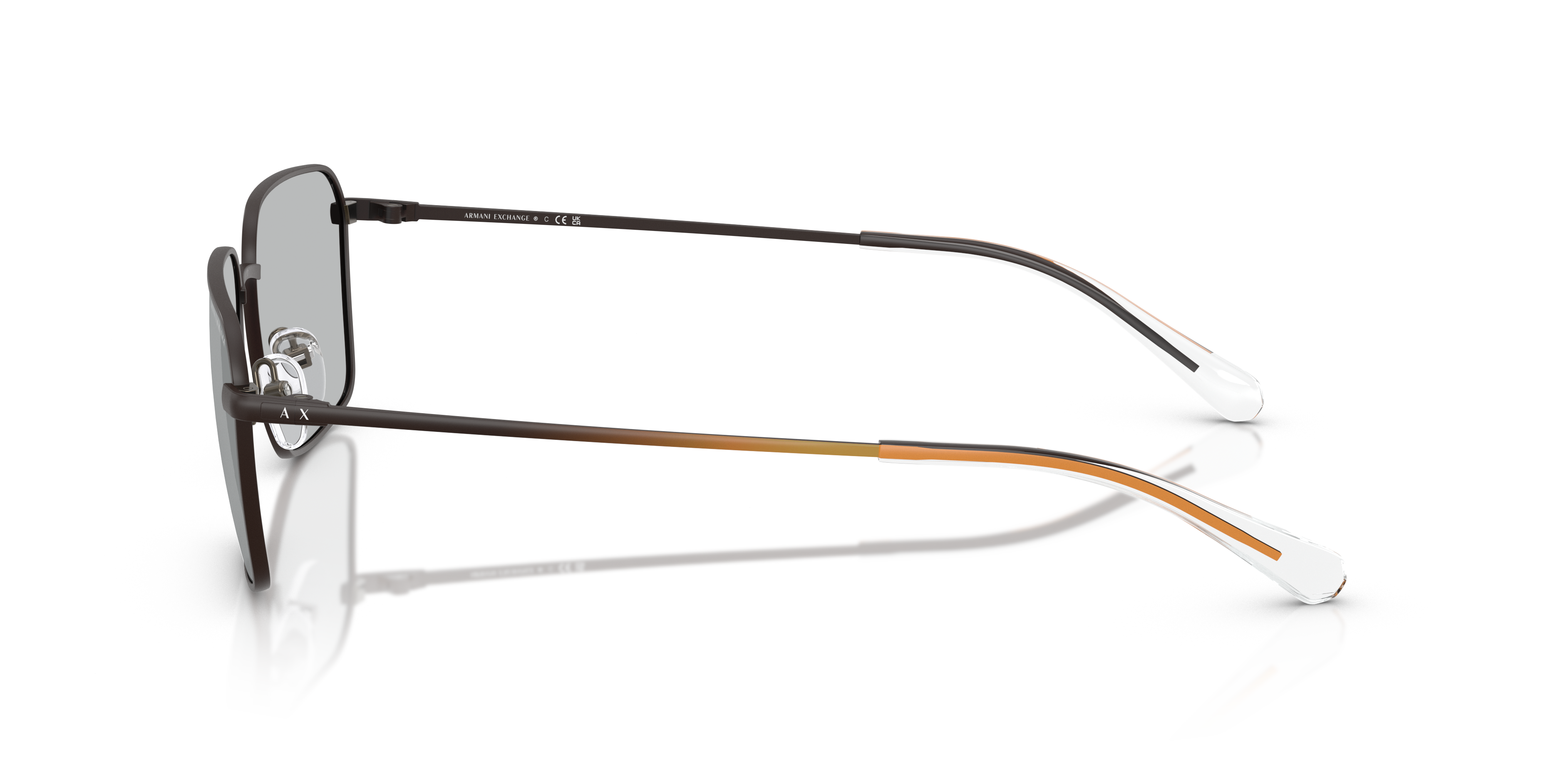 AX2053S Matt Gunmetal MetallSunglass Frames von B24, Seitenansicht