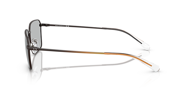 AX2053S Mat Staalgrijs MetaalSunglass Frames van B24, Zijaanzicht