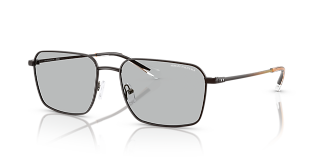 AX2053S Mat Staalgrijs MetaalSunglass Frames van B24, Hoekweergave