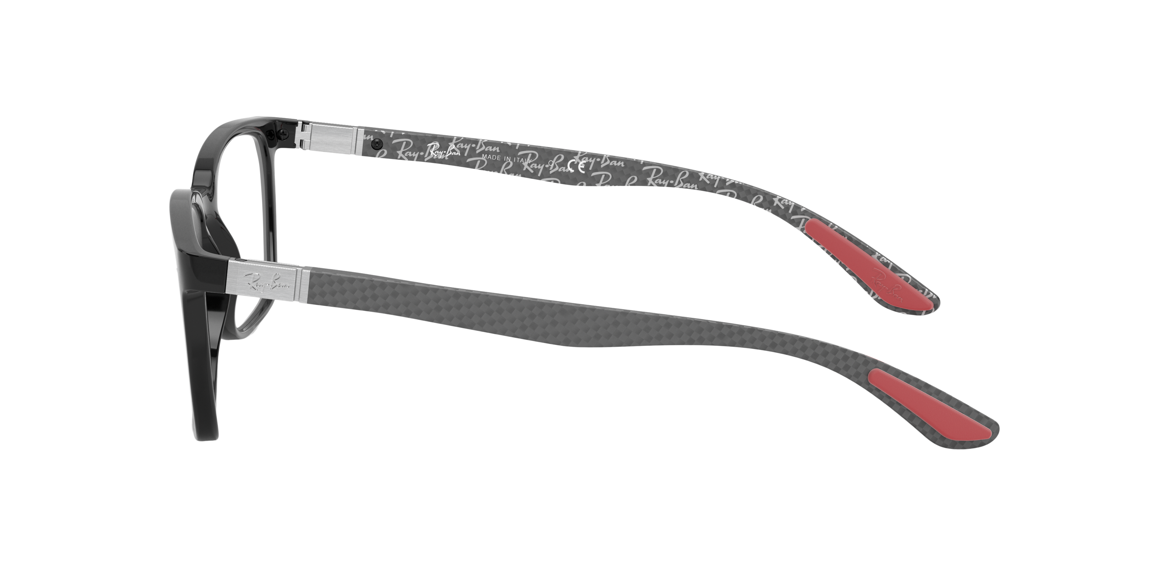 RB8906 Zwart KunststofEyeglass Frames van B24, Zijaanzicht