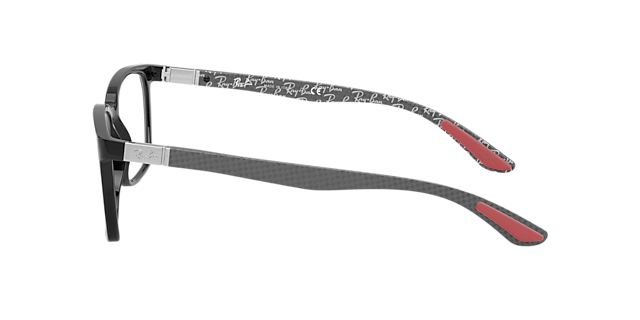 RB8906 Zwart KunststofEyeglass Frames van B24, Zijaanzicht