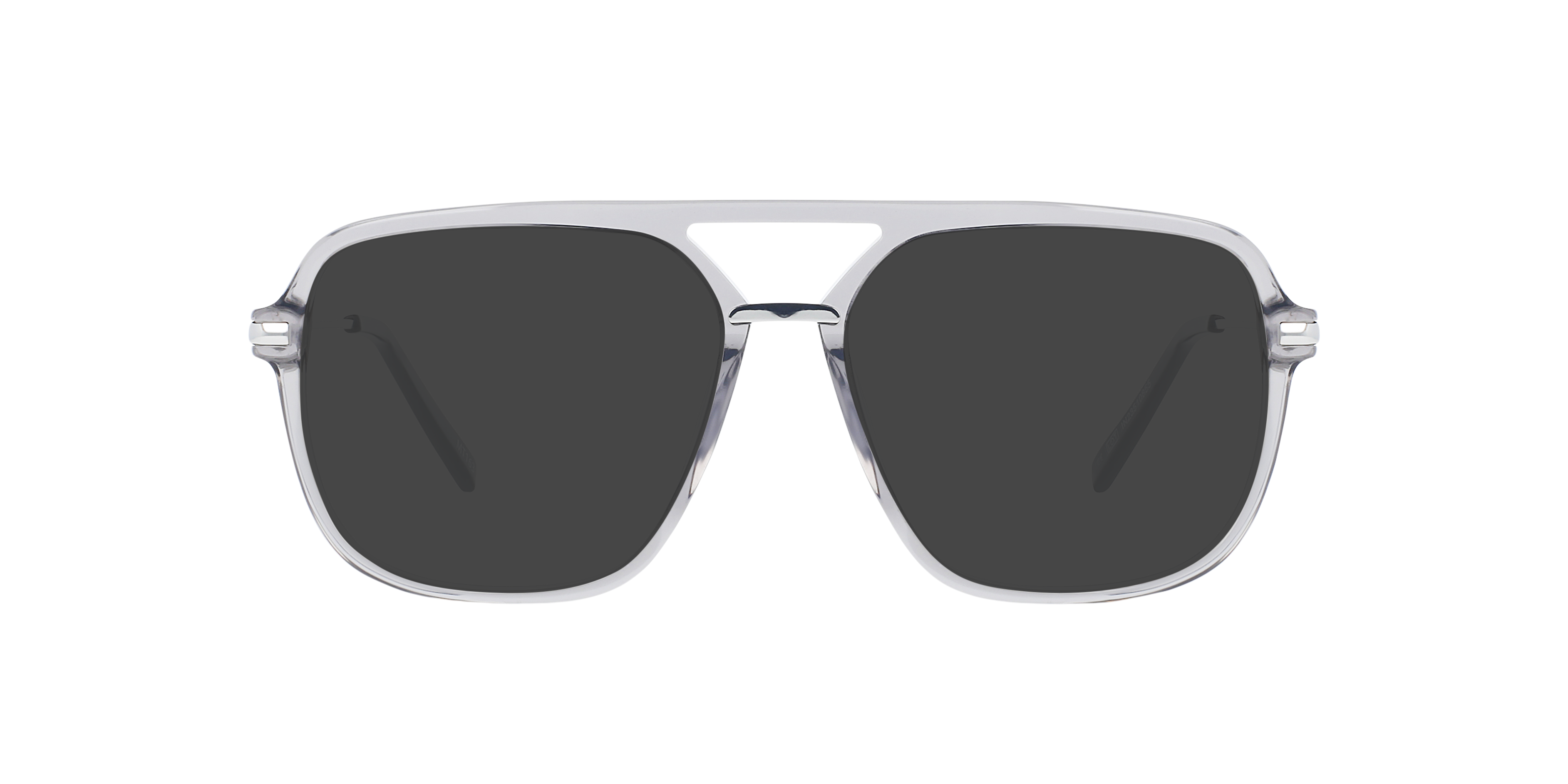 Freddy Dolphin Trail & Silver Metal AcetaatEyeglass Frames van B24, met getinte lenzen