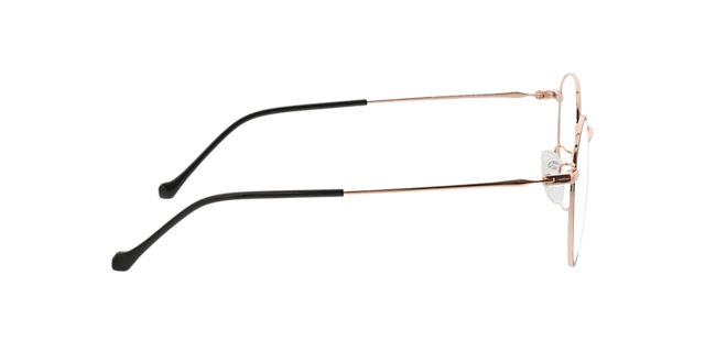 Charlottenburg Black  &  Pink Gold MetaalEyeglass Frames van B24, Zijaanzicht