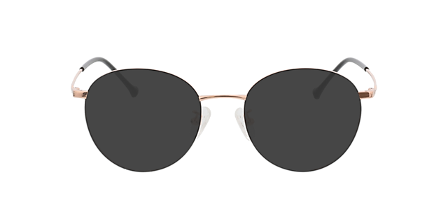 Charlottenburg Black  &  Pink Gold MetaalEyeglass Frames van B24, met getinte lenzen