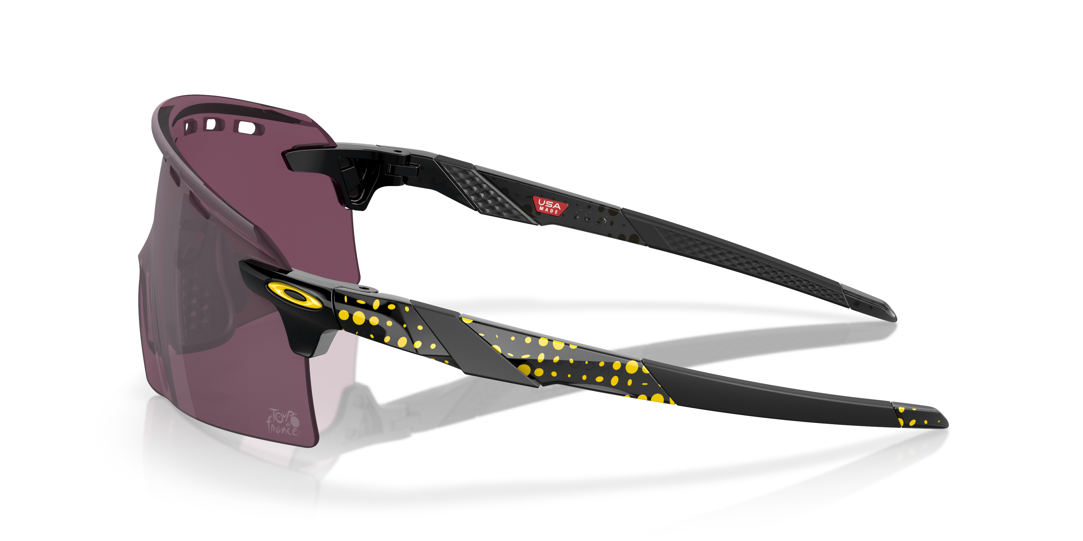 2024 Tour De France™ Encoder Strike Black Ink KunststoffSunglass Frames von B24, Seitenansicht