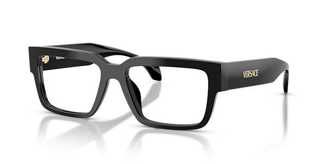 VE3374U Schwarz AcetatEyeglass Frames von B24, Dreiviertelansicht