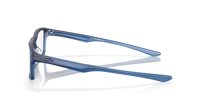 Plank 2.0 Mat doorschijnend Blauw KunststofEyeglass Frames van B24, Zijaanzicht