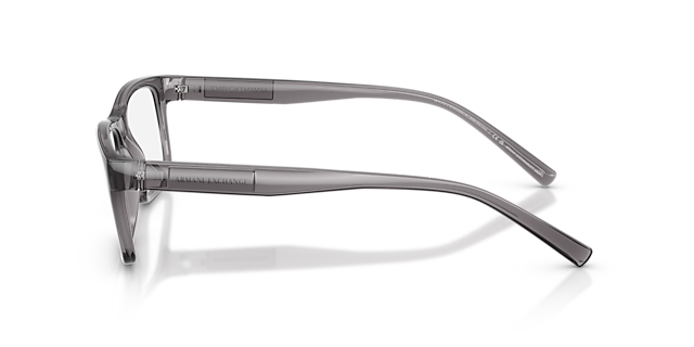 AX3115 Glanzend Transparant Grijs KunststofEyeglass Frames van B24, Zijaanzicht