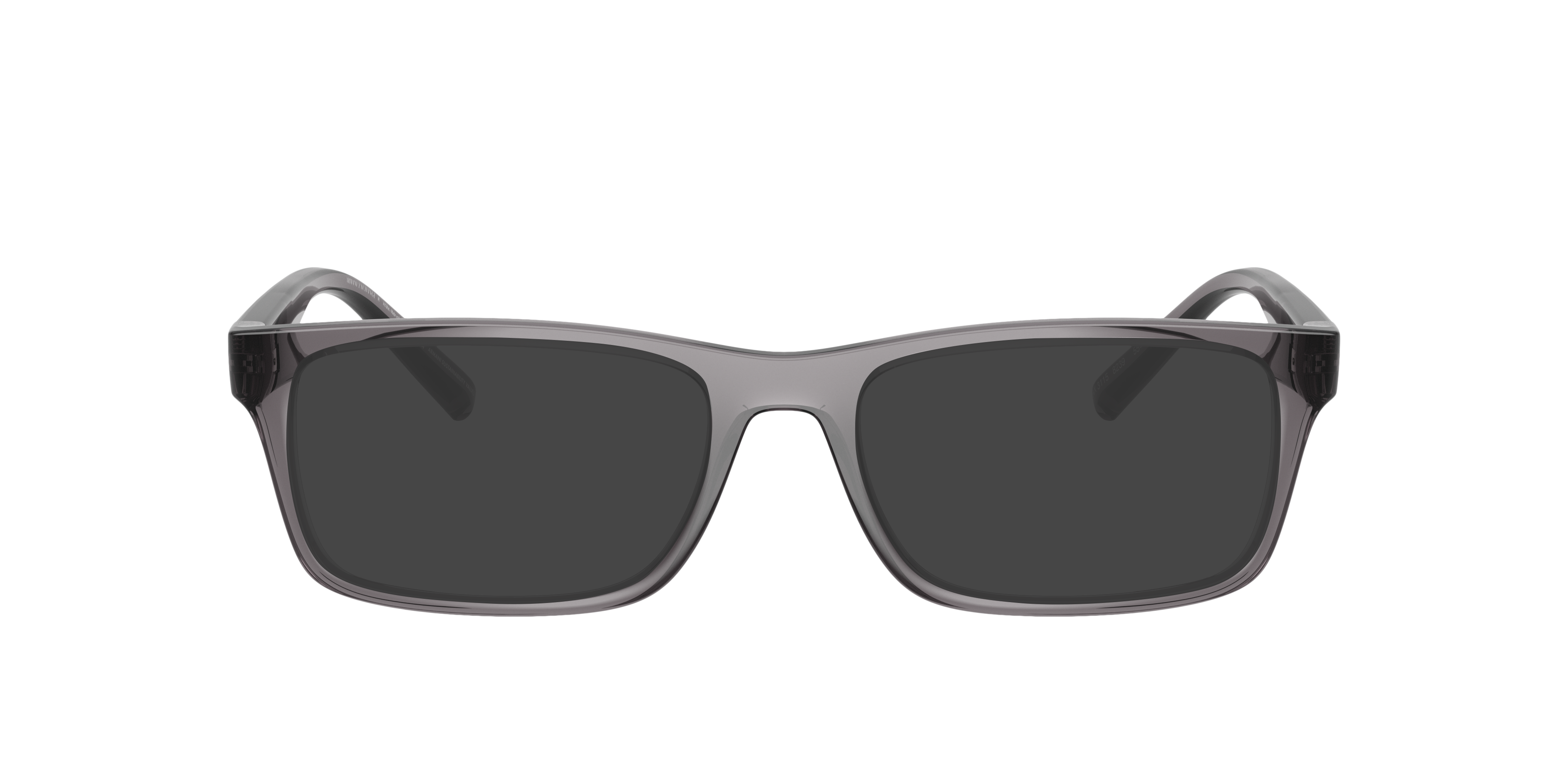 AX3115 Glanzend Transparant Grijs KunststofEyeglass Frames van B24, met getinte lenzen