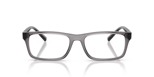 AX3115 Glanzend Transparant Grijs KunststofEyeglass Frames van B24, Vooraanzicht